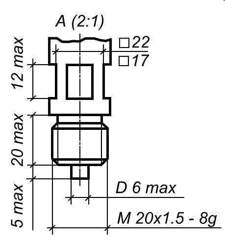 ДМ8008А-ВУ - радиальное расположение штуцера с задним фланцем
